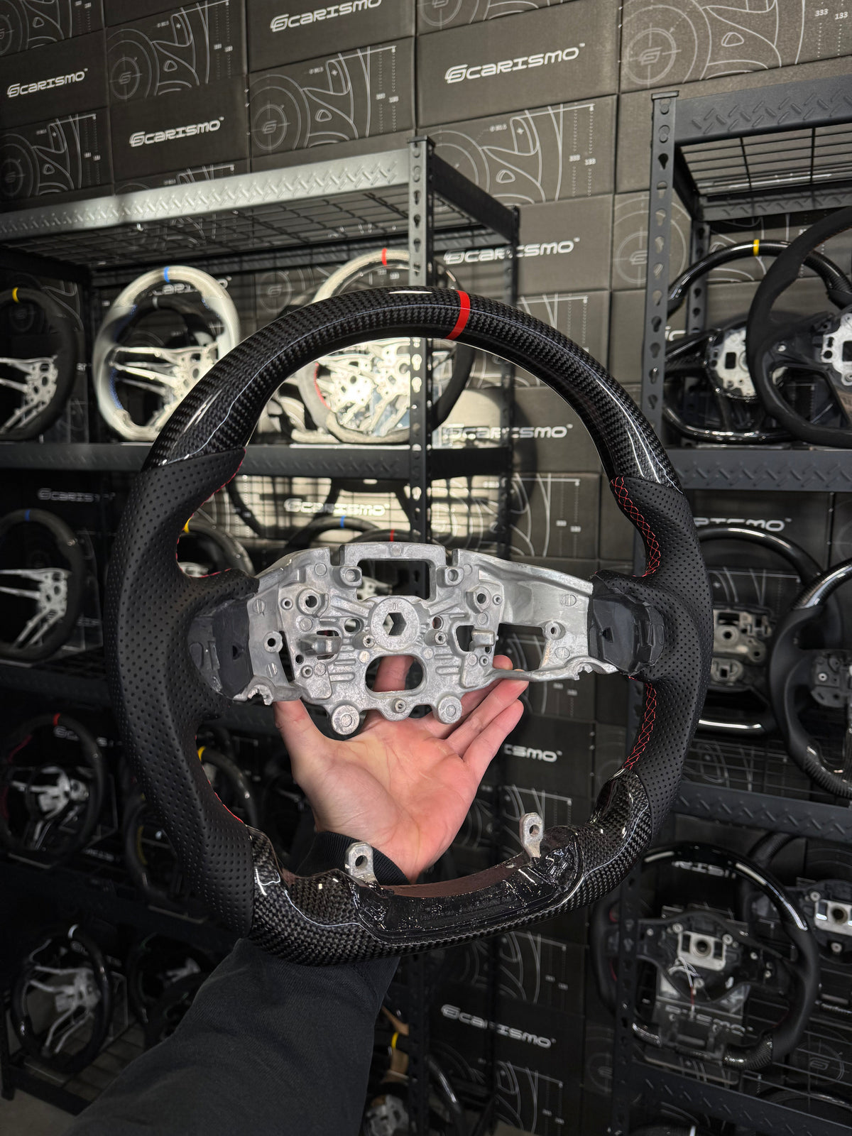 Carismo Steering Wheel For Ford Ranger Raptor (Gen 2) - Sport - Gloss Carbon - Perforated Leather