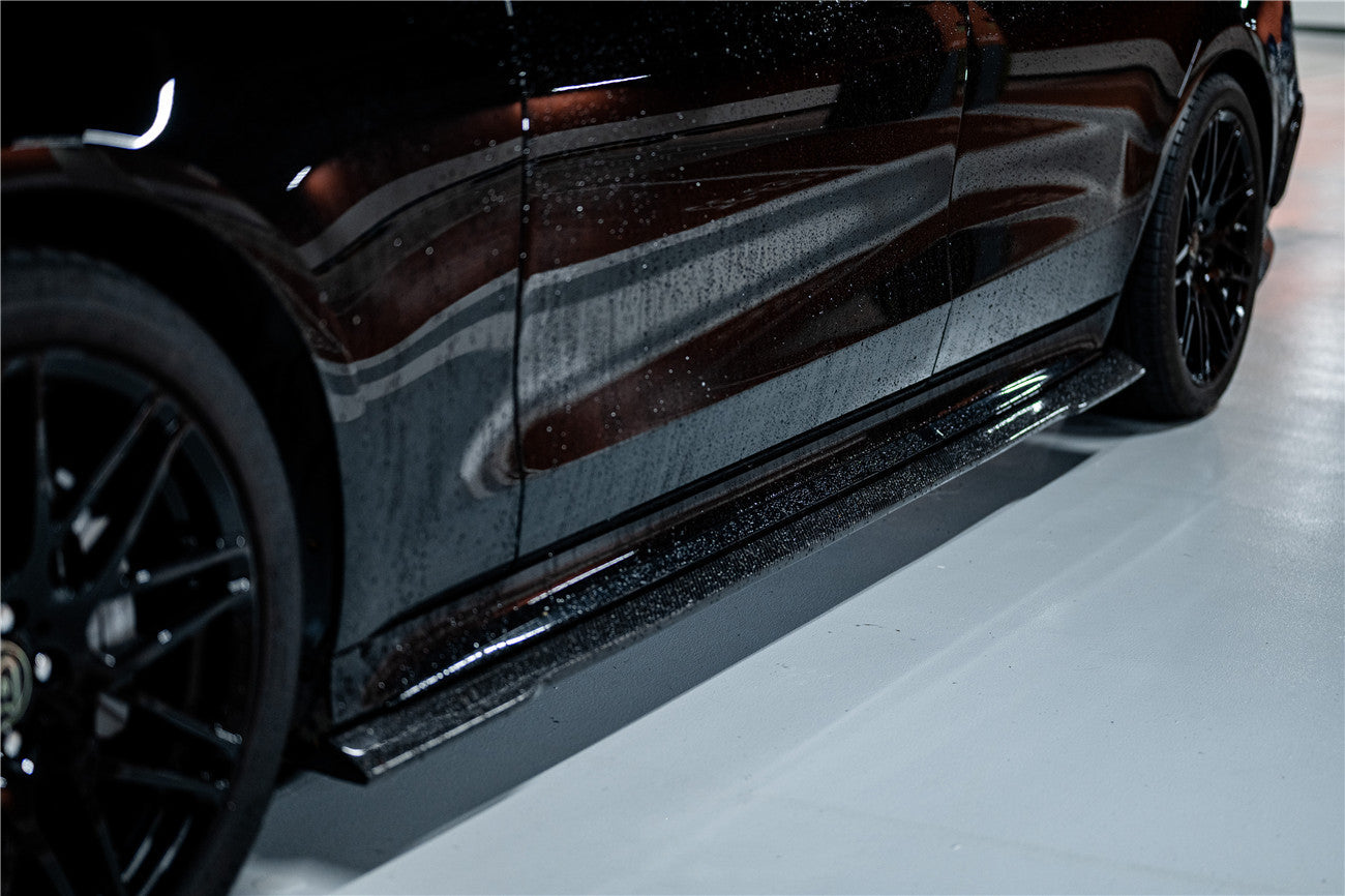 2021-UP Mercedes Benz S Class W223 Sedan MSY Style Side Skirts Under Board (Long Model) - Carbonado