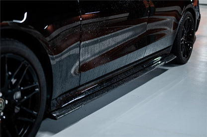2021-UP Mercedes Benz S Class W223 Sedan MSY Style Side Skirts Under Board (Long Model) - Carbonado