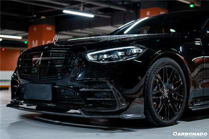 2021-UP Mercedes Benz S Class W223 4Matic Sedan MSY Style Front Bumper Vents - Carbonado