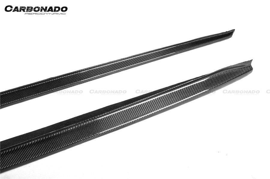 2018-2023 BMW F90 M5 D3 Style Carbon Fiber Side Skirts - Carbonado Aero