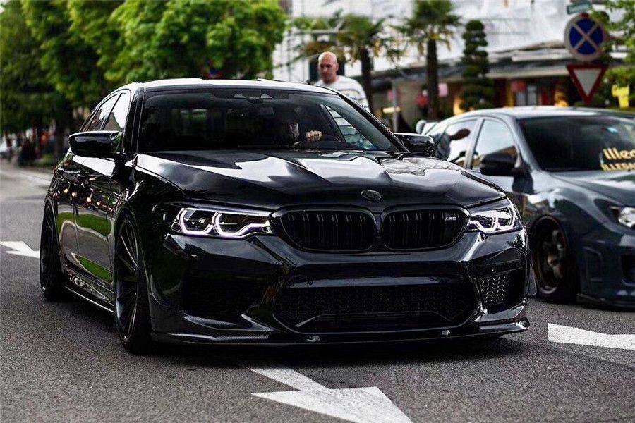 2018-2020 BMW F90 M5 And Competition D3 Style Carbon Fiber Front Lip (NOT LCI) - Carbonado
