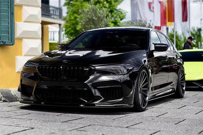 2018-2020 BMW F90 M5 And Competition D3 Style Carbon Fiber Front Lip (NOT LCI) - Carbonado Aero