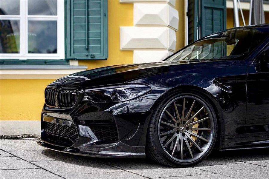 2018-2020 BMW F90 M5 And Competition D3 Style Carbon Fiber Front Lip (NOT LCI) - Carbonado Aero