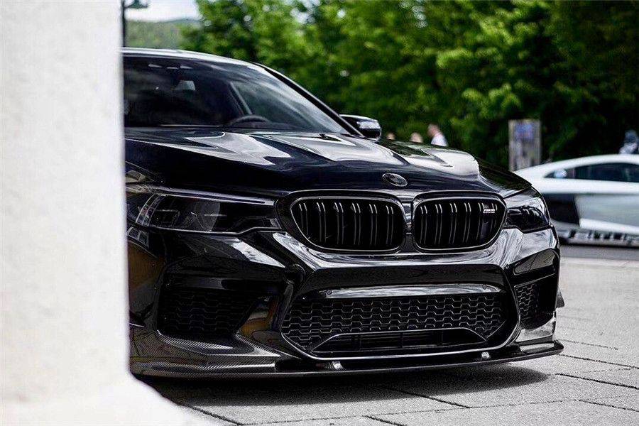 2018-2020 BMW F90 M5 And Competition D3 Style Carbon Fiber Front Lip (NOT LCI) - Carbonado Aero