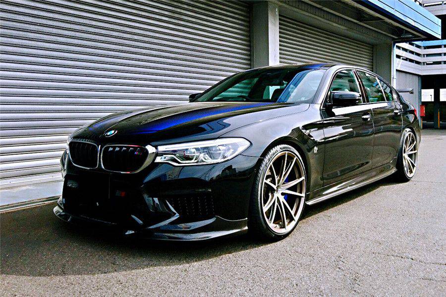 2018-2020 BMW F90 M5 And Competition D3 Style Carbon Fiber Front Lip (NOT LCI) - Carbonado Aero