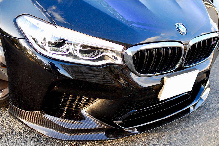 2018-2020 BMW F90 M5 And Competition D3 Style Carbon Fiber Front Lip (NOT LCI) - Carbonado Aero