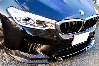2018-2020 BMW F90 M5 And Competition D3 Style Carbon Fiber Front Lip (NOT LCI) - Carbonado Aero