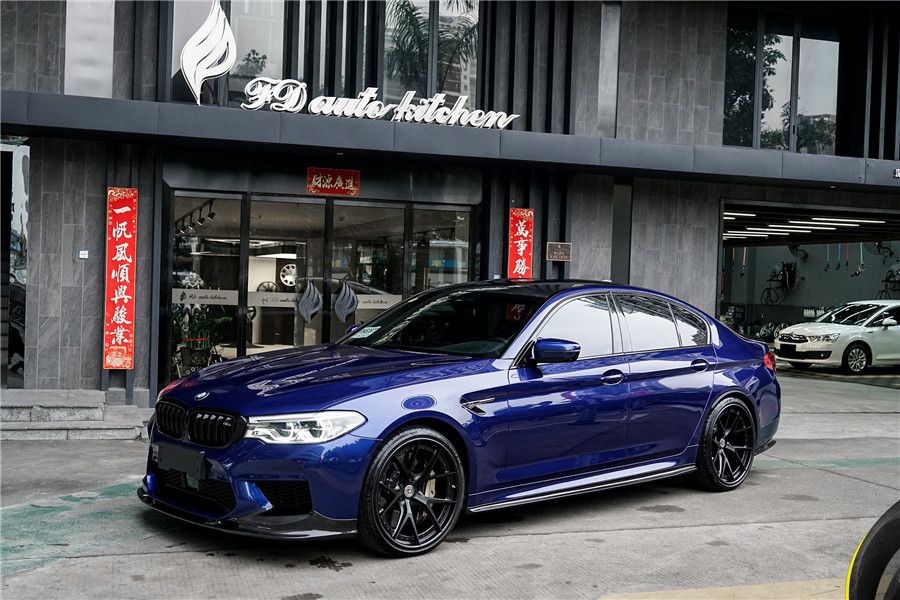 2018-2020 BMW F90 M5 And Competition D3 Style Carbon Fiber Front Lip (NOT LCI) - Carbonado Aero