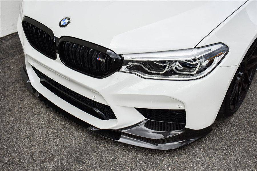 2018-2020 BMW F90 M5 And Competition D3 Style Carbon Fiber Front Lip (NOT LCI) - Carbonado Aero
