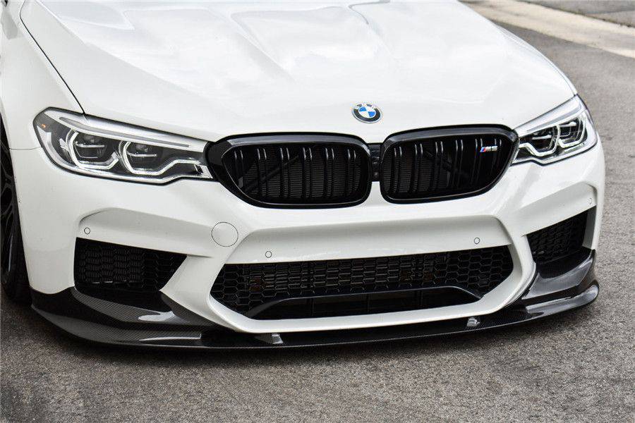 2018-2020 BMW F90 M5 And Competition D3 Style Carbon Fiber Front Lip (NOT LCI) - Carbonado Aero