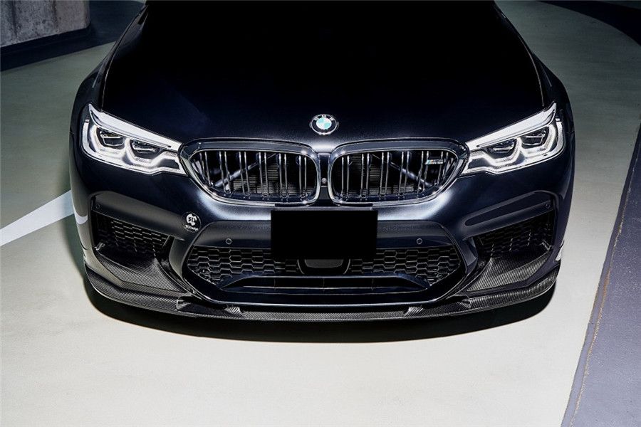 2018-2020 BMW F90 M5 And Competition D3 Style Carbon Fiber Front Lip (NOT LCI) - Carbonado Aero