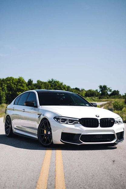 2018-2020 BMW F90 M5 And Competition MP Style Carbon Fiber Front Splitters (NOT LCI) - Carbonado Aero