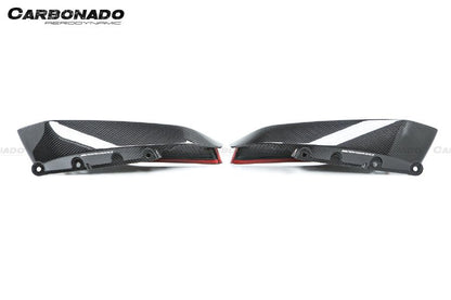 2018-2020 BMW F90 M5 And Competition MP Style Carbon Fiber Front Splitters (NOT LCI) - Carbonado Aero