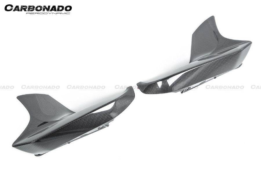 2018-2020 BMW F90 M5 And Competition MP Style Carbon Fiber Front Splitters (NOT LCI) - Carbonado Aero