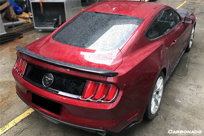 2014-2022 Ford Mustang BM Style Carbon Fiber Trunk Spoiler - Carbonado