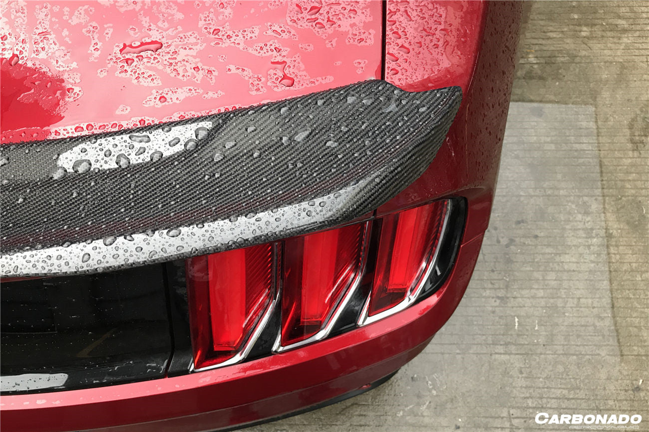 2014-2022 Ford Mustang BM Style Carbon Fiber Trunk Spoiler - Carbonado
