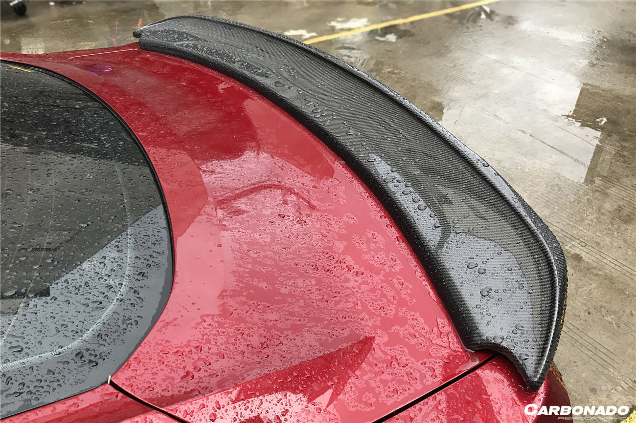 2014-2022 Ford Mustang BM Style Carbon Fiber Trunk Spoiler - Carbonado