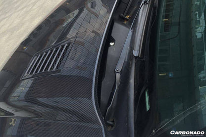 2005-2009 Ford Mustang GT/V6 Black Momba BC1 Style Hood - Carbonado Aero