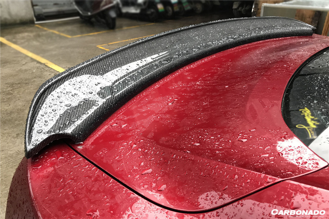 2014-2022 Ford Mustang BM Style Carbon Fiber Trunk Spoiler - Carbonado