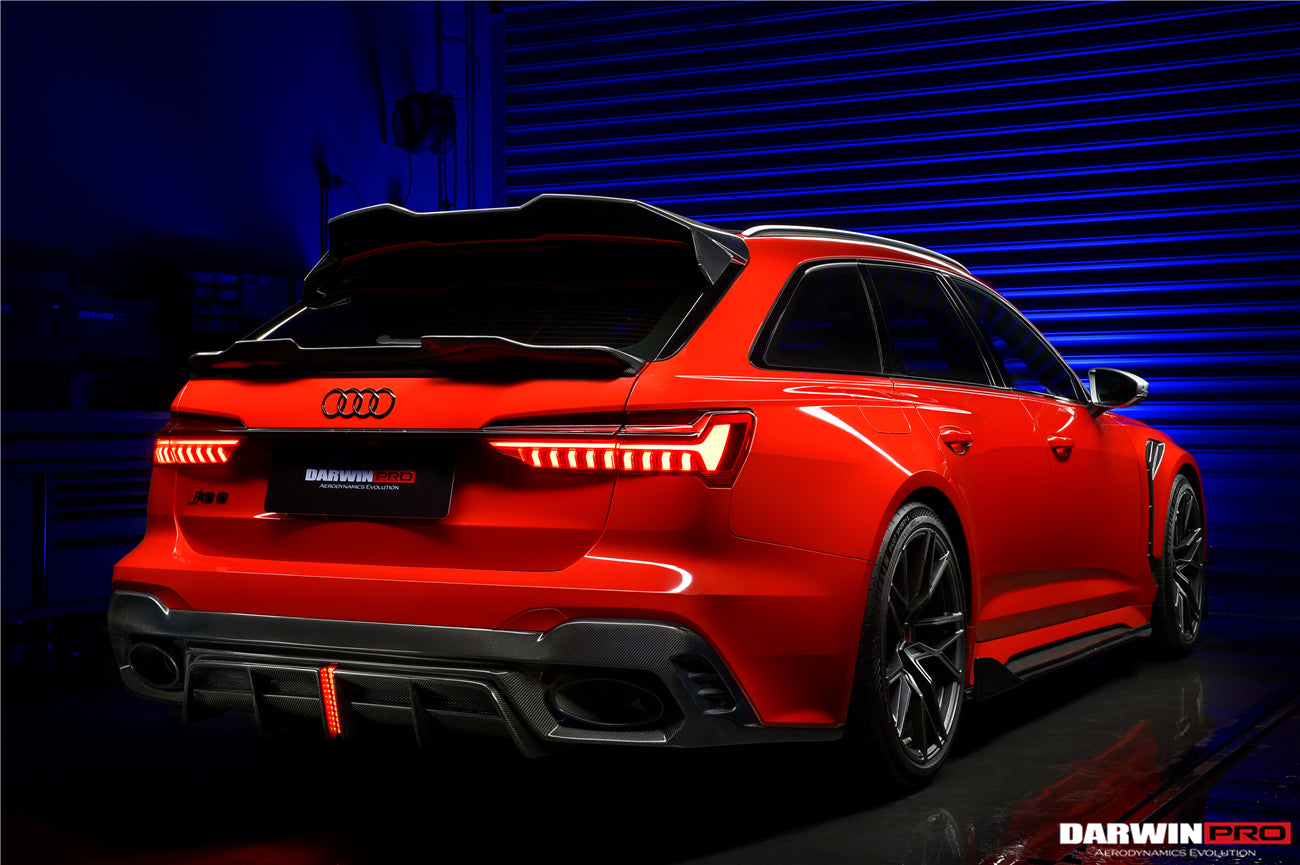 2019-2023 Audi RS6 Avant C8 IMP Performance Carbon Fiber Middle Spoiler - DarwinPRO Aerodynamics