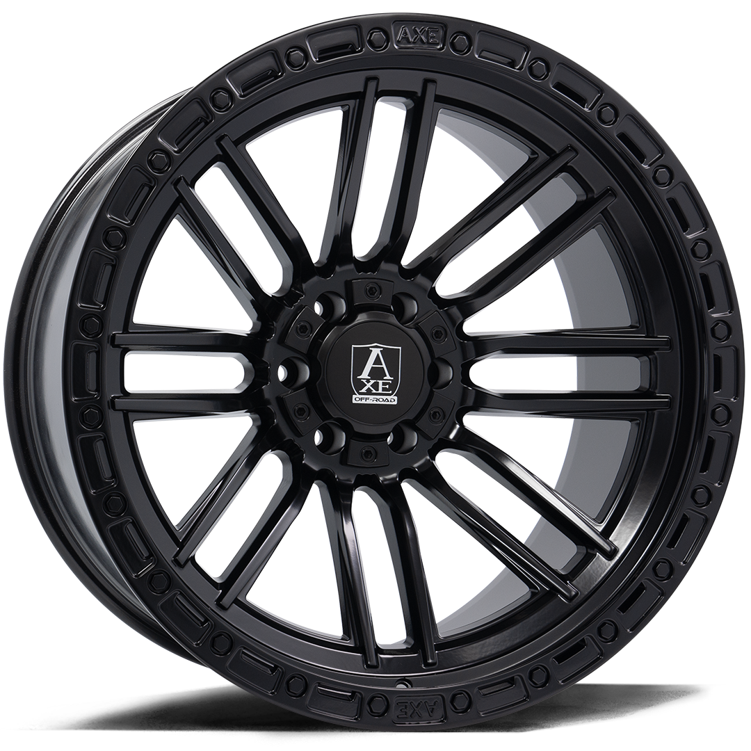 AXE WHEELS ICARUS SATIN BLACK 22x12 ET-44 6x135 (Square Set of 4)