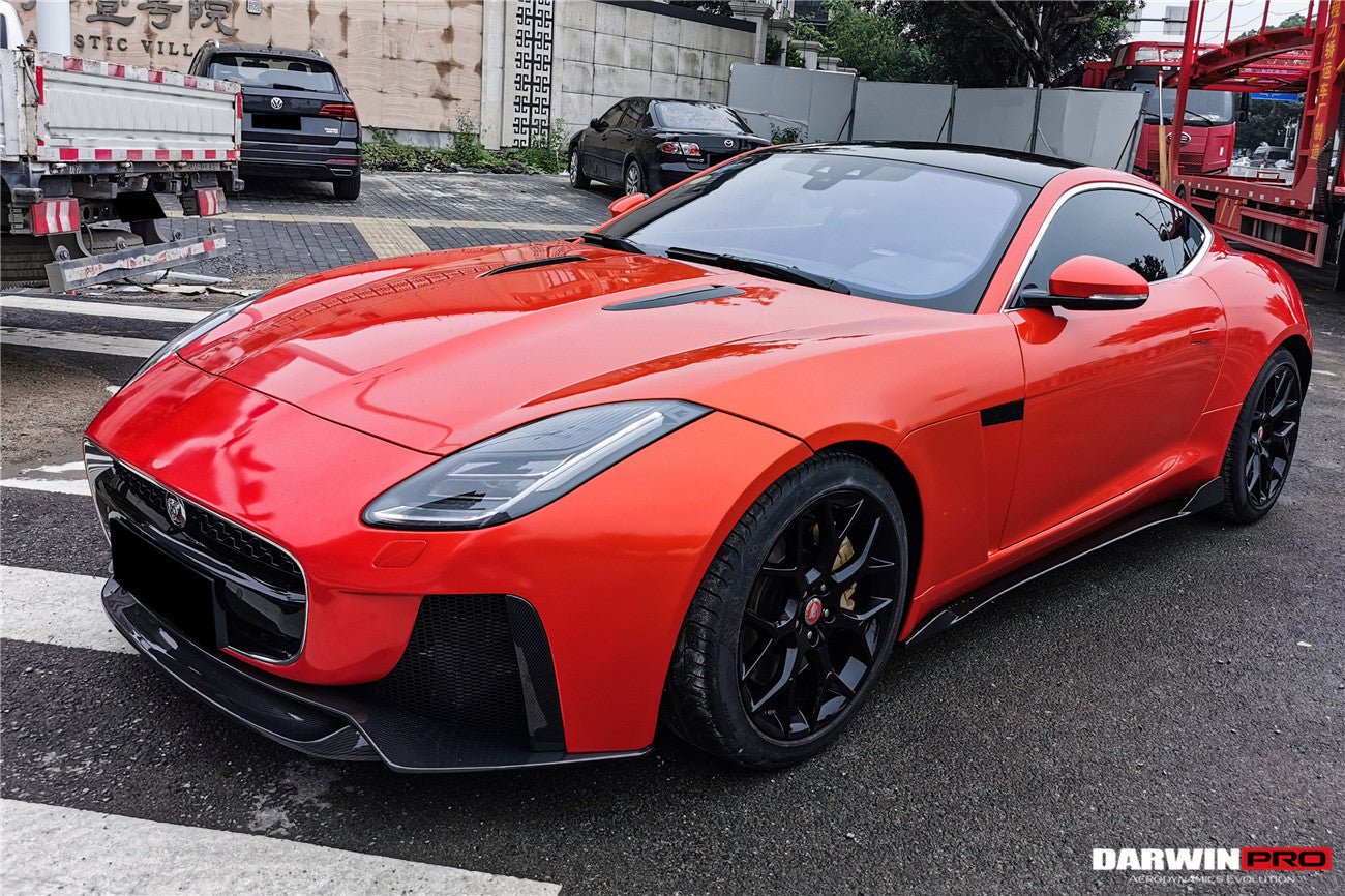 2013-2017 Jaguar F-Type Coupe/Convertible IMP Performance Partial Carbon Fiber Front Bumper w/ Lip - DarwinPRO Aerodynamics