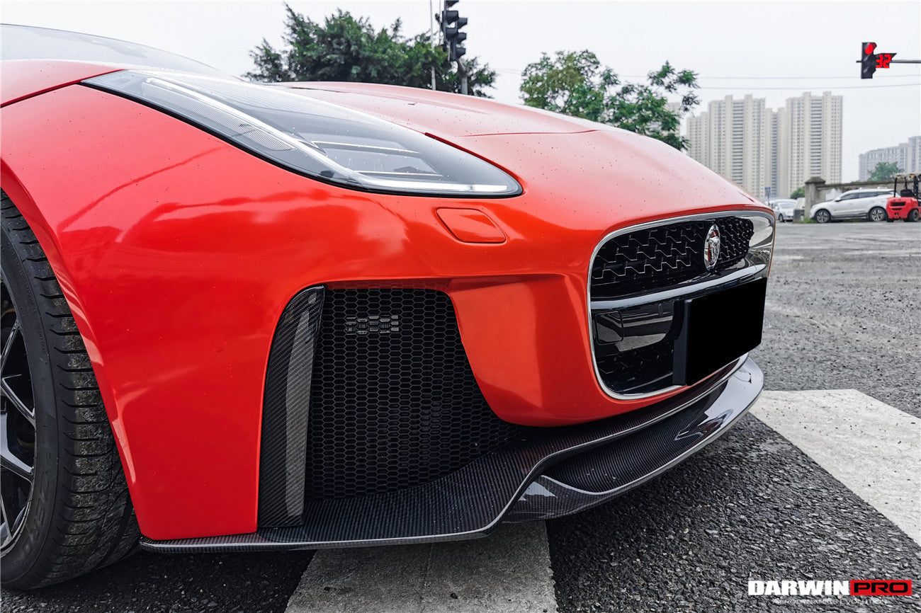2013-2017 Jaguar F-Type Coupe/Convertible IMP Performance Partial Carbon Fiber Front Bumper w/ Lip - DarwinPRO Aerodynamics