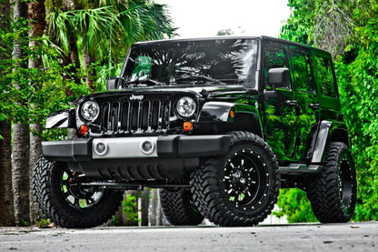 17" Fuel D517 Krank Matte Black Milled 5x114.3 ( Set of 4 )