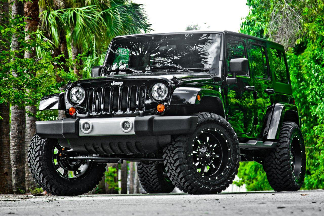 17" Fuel D517 Krank Matte Black Milled 5x114.3 ( Set of 4 )