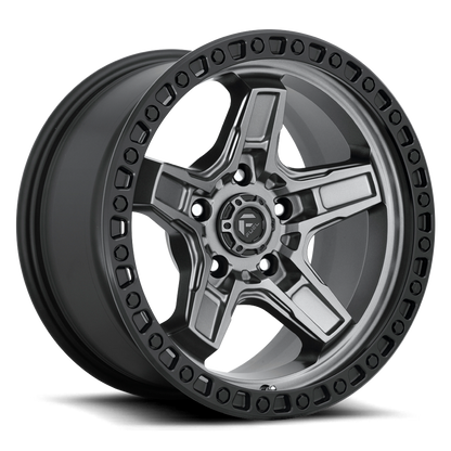 Fuel Off-Road Kicker D698 17x9 +1 5x127mm 71.5mm Matte Gunmetal Black Bead Ring