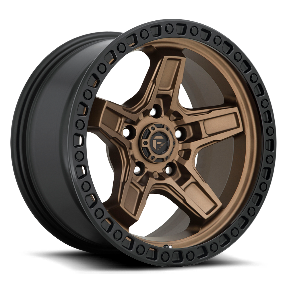 Fuel Off-Road Kicker D699 17x9 -12 5x127mm 71.5mm Matte Bronze Black Bead Ring