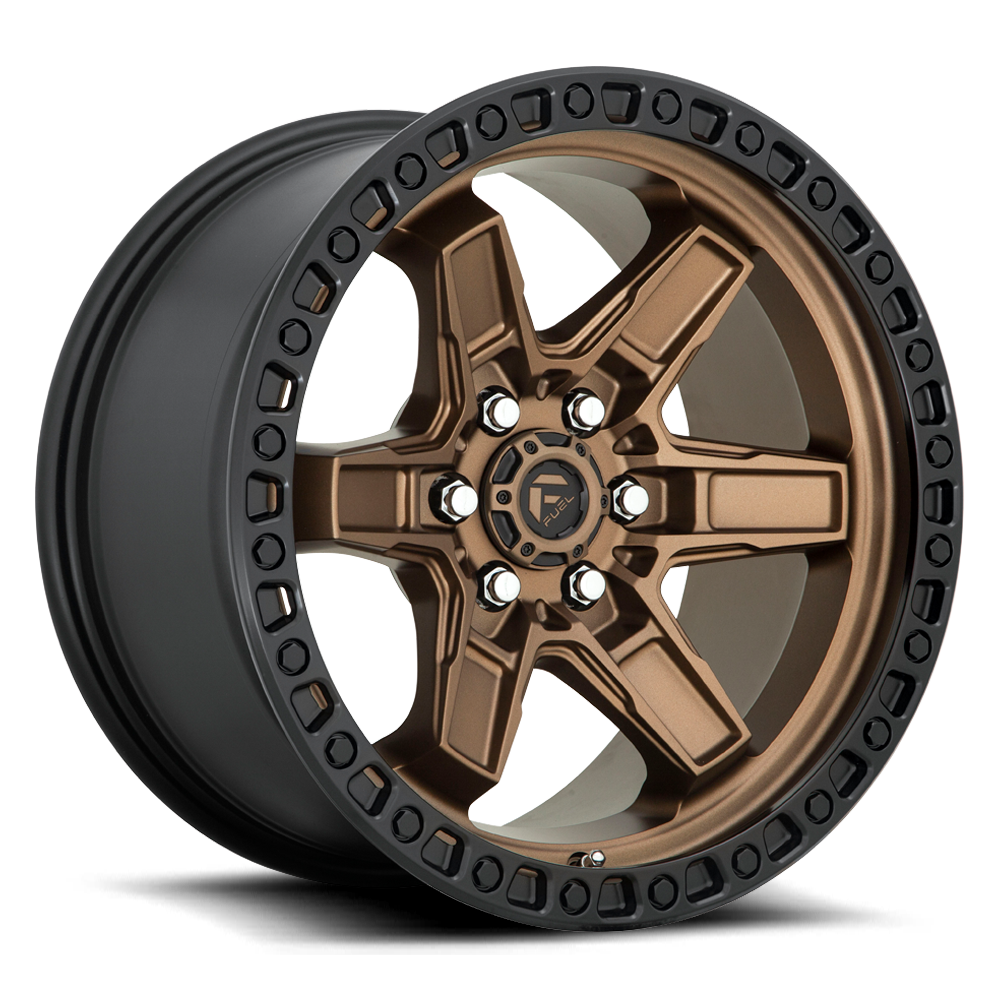 Fuel Off-Road Kicker D699 17x9 +1 6x139.7mm 106.1mm Matte Bronze Black Bead Ring