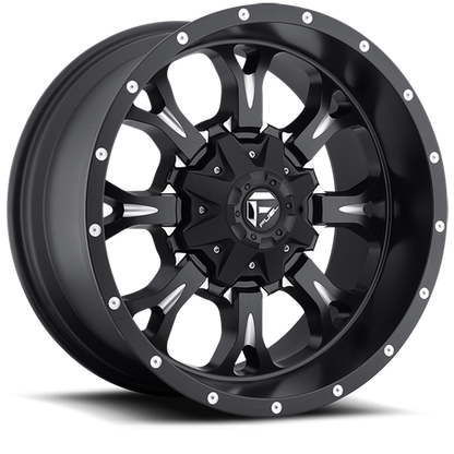Fuel Off-Road Krank D517 20x10 -24 6x135mm 106.4mm Matte Black Milled