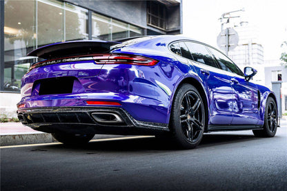 2017-2023 Porsche Panamera 971 4S & 4 & GTS OD Style Carbon Fiber Rear Lip - Carbonado