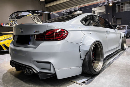 2014-2020 BMW F82/F83 M4 DE Style Carbon Fiber Rear Caps - Carbonado Aero