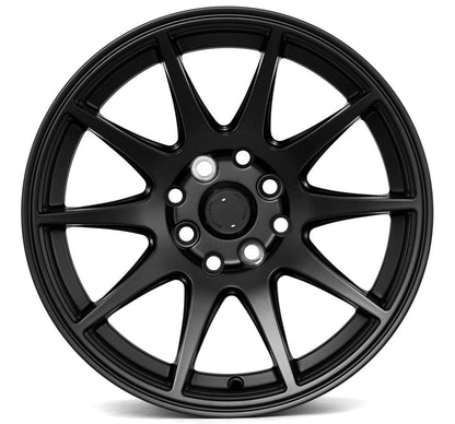 E024 Satin Black 15x8.0 ET25 4.100.114 - Square Set (4 Wheels)