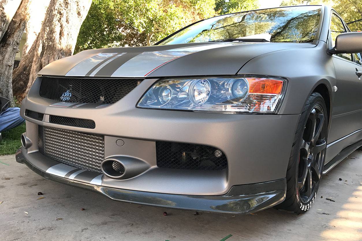 2003-2006 Mitsubishi Evo 7 & 8 & 9 OE Style Carbon Fiber Front Lip - Carbonado