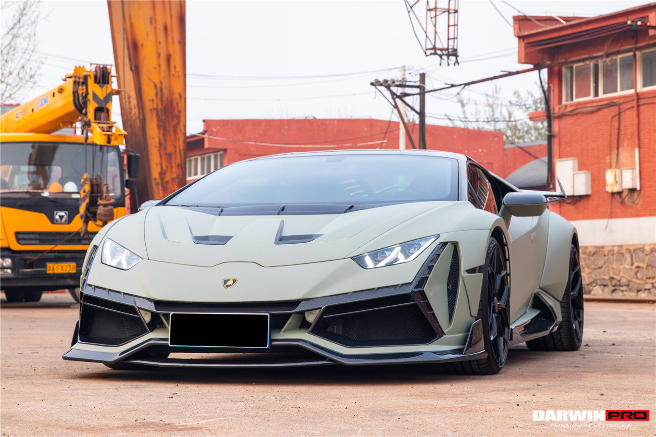 DarwinPRO 2015-2025 Lamborghini Huracan LP610 & LP580 & EVO & Tecnica BKSSII Style Hood - DarwinPRO Aerodynamics