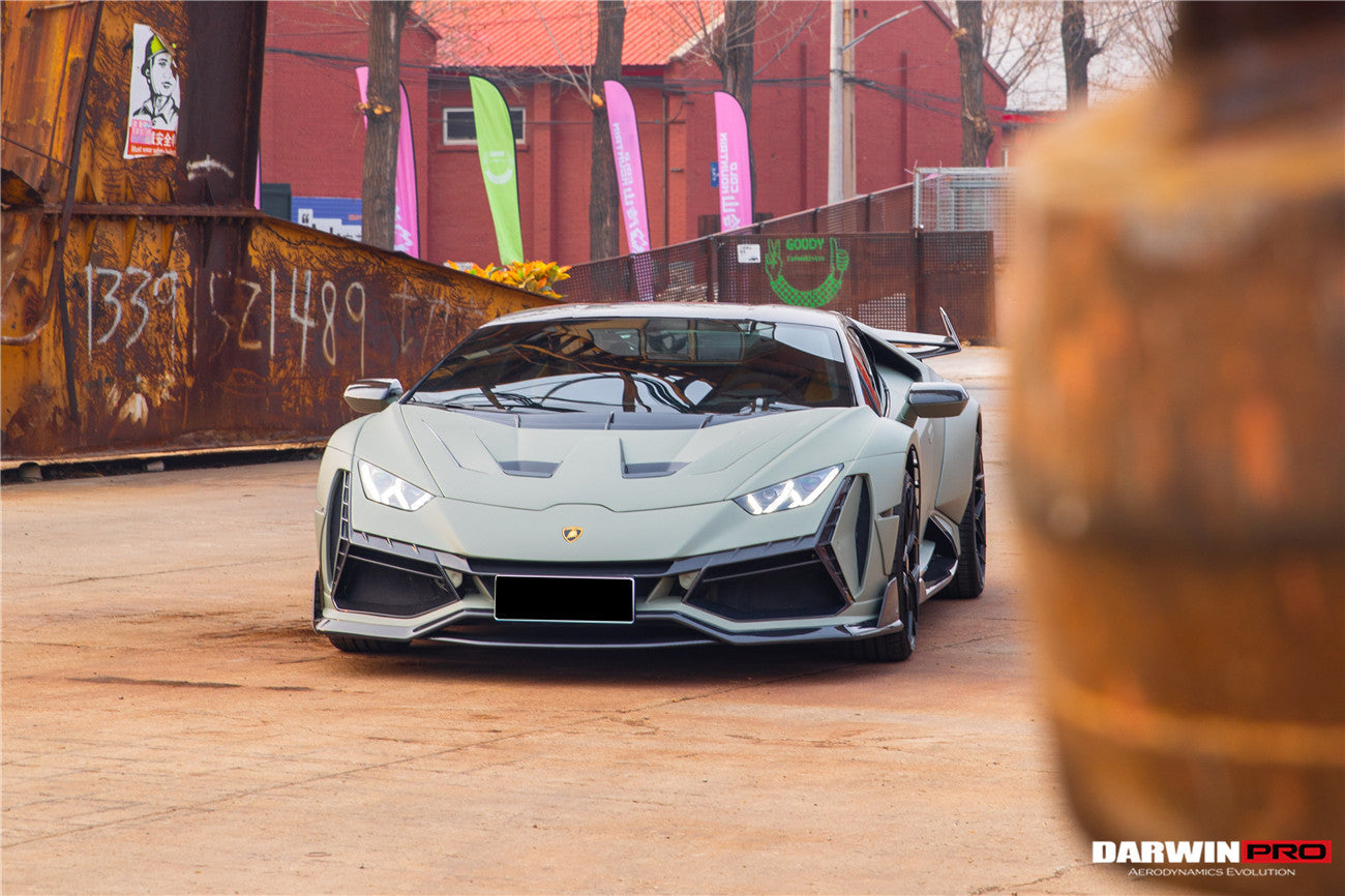 DarwinPRO 2015-2025 Lamborghini Huracan LP610 & LP580 & EVO & Tecnica BKSSII Style Hood - DarwinPRO Aerodynamics