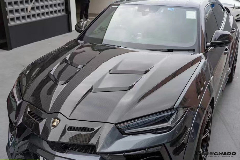 2018-2022 Lamborghini URUS MS Style Carbon Fiber Hood - Carbonado