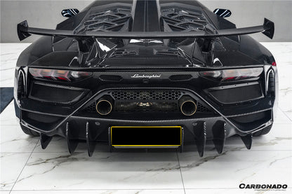 2011-2021 Lamborghini Aventador Coupe CA Style Carbon Fiber Engine Hood And Wing  | Fits LP700, LP720, LP750, LP740