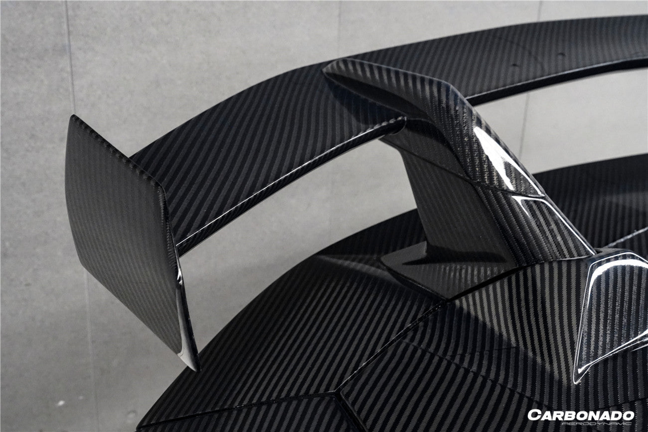 2011-2021 Lamborghini Aventador Coupe CA Style Carbon Fiber Engine Hood And Wing  | Fits LP700, LP720, LP750, LP740