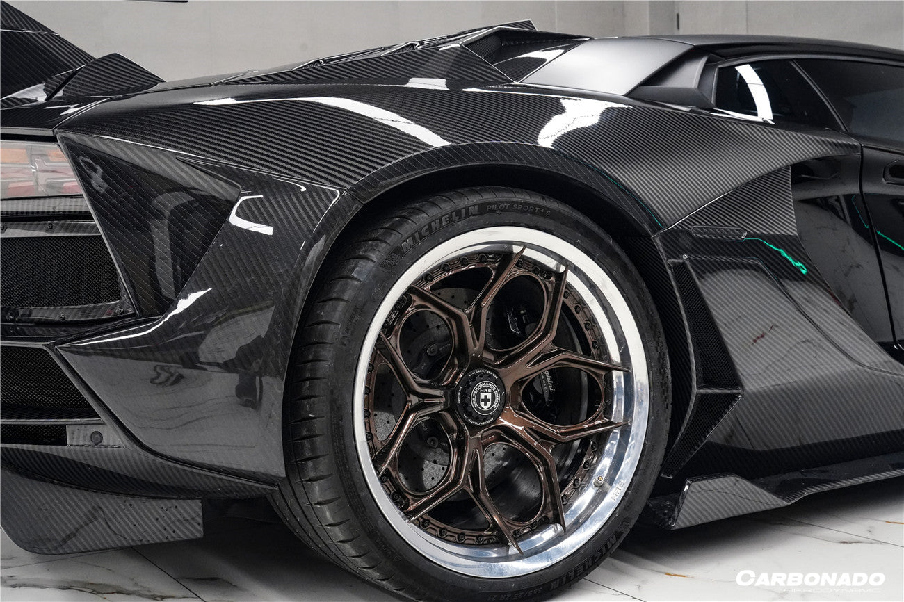 2011-2016 Lamborghini Aventador LP700 LP720 LP750 Coupe and Roadster CA Style Rear Side Scoops