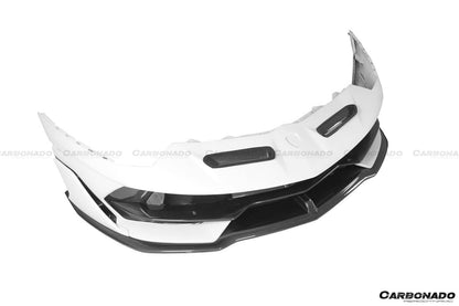 2011-2021 Lamborghini Aventador LP700 LP740 LP750 Coupe/Roadster SVJ Style Part Dry Carbon Fiber Front Bumper - Carbonado