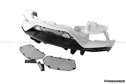 2011-2021 Lamborghini Aventador LP700 LP740 LP750 Coupe/Roadster SVJ Style Part Dry Carbon Fiber Rear Bumper - Carbonado
