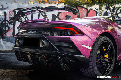 2019-2023 Lamborghini Huracan EVO OD Style Dry Carbon Trunk Spoiler Wing - DarwinPRO Aerodynamics