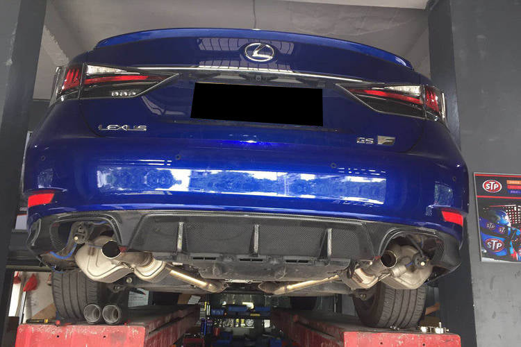 2015-2020 Lexus GS & GSF AM Style Carbon Fiber Rear Lip With exhaust tips