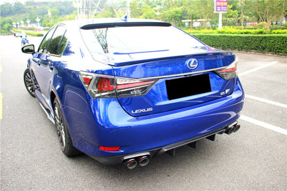 2015-2020 Lexus GS & GSF AM Style Carbon Fiber Rear Lip With exhaust tips