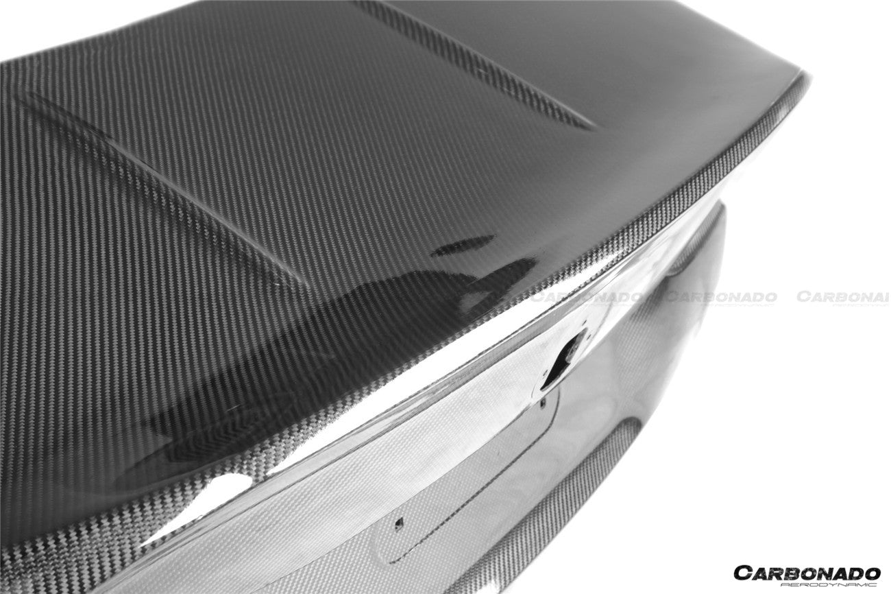 2021-UP BMW M3 G80 Sedan Only CS Style Dry Double Carbon Fiber Trunk - Carbonado